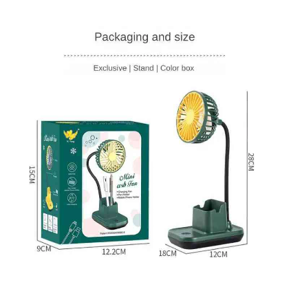 3in1 Mini Desktop Rechargeable Fan